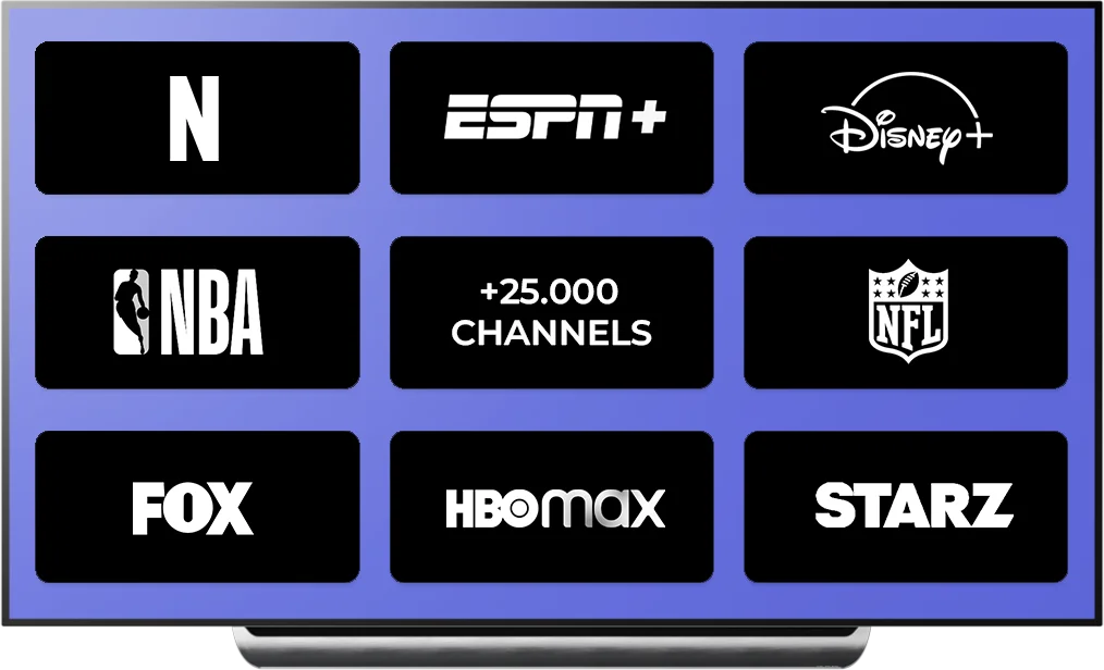 IPTV 4K Belgique sur téléviseur Smart TV
